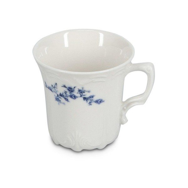 Бяла/синя порцеланова чаша за капучино 200 ml Retro – BonBistro-image-2
