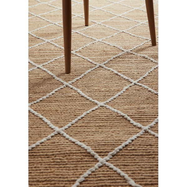 Ръчно изработен ютен килим в естествен цвят 80x150 cm Kunu – Hanse Home-image-3