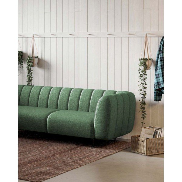 Тъмнозелен ъглов диван (ляв ъгъл/L форма) Shel – Ghado-image-3