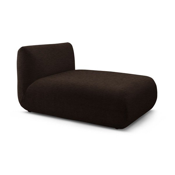 Тъмнокафяв велурен модул за диван Lecomte - Bobochic Paris-image-3