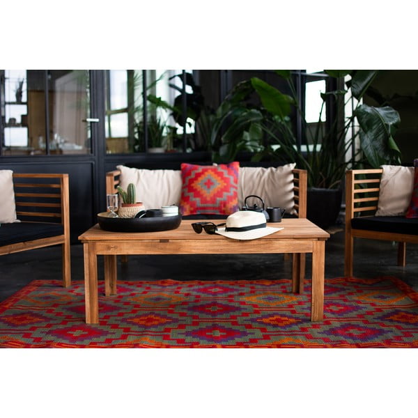 Двустранен килим за открито от рециклирана пластмаса Orange & Violet Orange & Violet, 120 x 180 cm Lhasa - Fab Hab-image-4