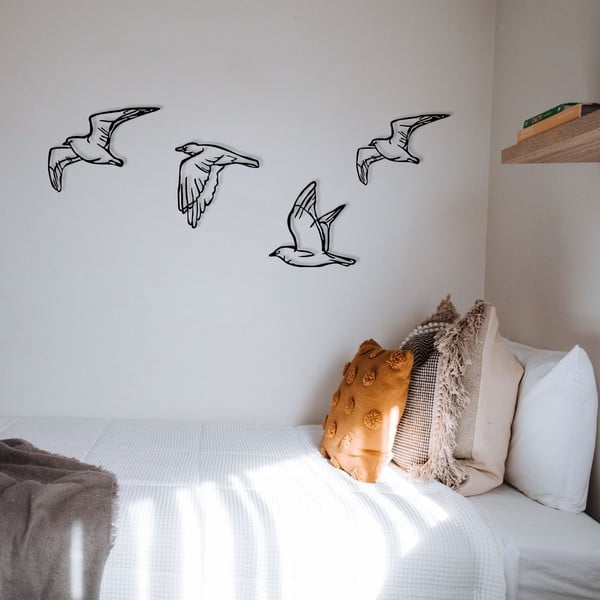 Метална декорация за стена в комплект от 4 броя 100x24 cm Zevahir - Wallity-image-2