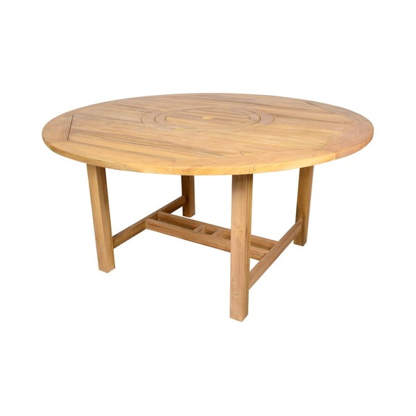Градинска трапезна маса, кръгла, от тиково дърво Sun, ø 150 cm - Ezeis