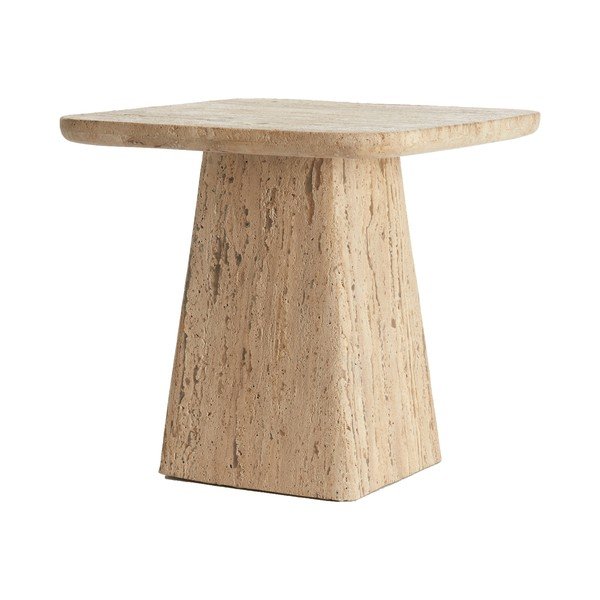 Странична масичка с скаменен плот за маса 45x45 cm Kepami – Light & Living-image-2