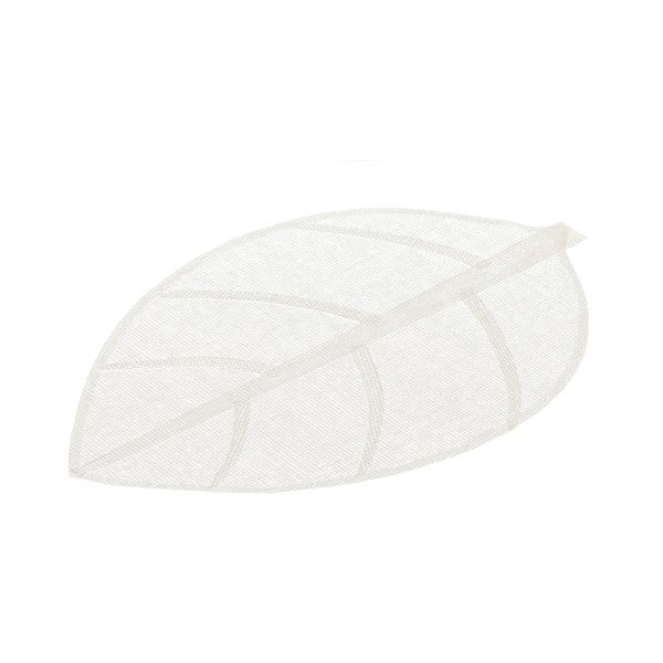Бяла подложка във формата на листо, 50 x 33 cm - Casa Selección