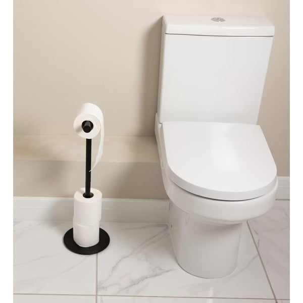 Черна стоманена поставка за тоалетна хартия – Addis-image-1