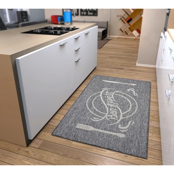 Сиво-бежов килим 92x150 cm Cucina – Hanse Home-image-1