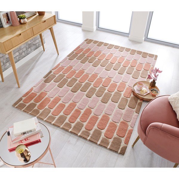 Оранжев вълнен килим , 160 x 230 cm Fossil - Flair Rugs-image-4
