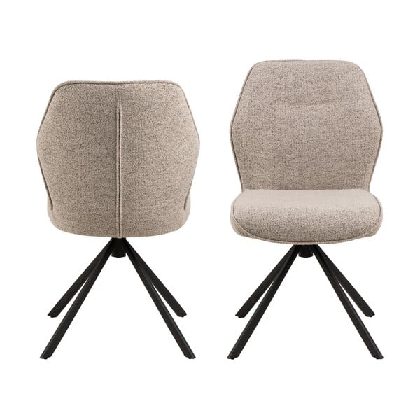 Кремави трапезни столове в комплект от 2 броя Aura - Actona-image-3