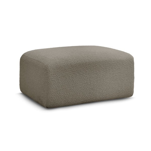 Сиво-кафява табуретка от букле Tina – Bobochic Paris-image-3