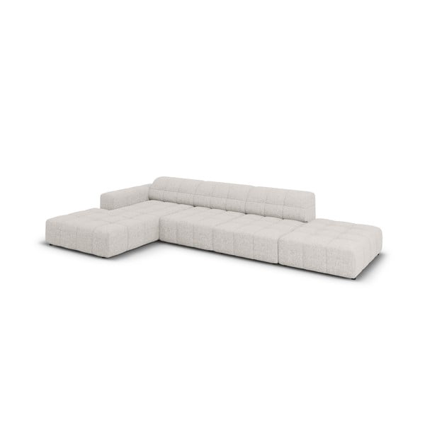 Светлосив ъглов диван (ляв ъгъл) Chicago - Cosmopolitan Design-image-4
