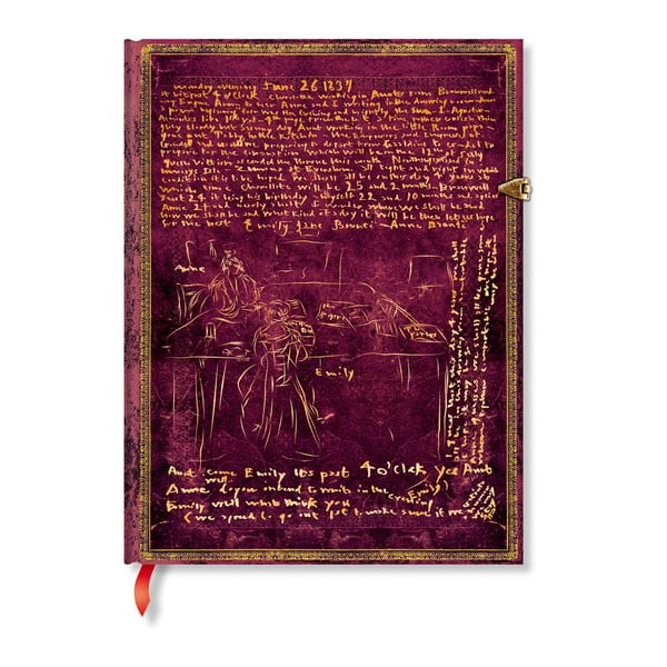 Тетрадка без подвързия с твърди корици Сестрите Бронте, 18 x 23 cm - Paperblanks