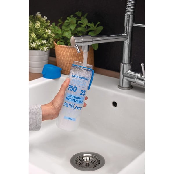 Бяло-синя бутилка за вода , 0,75 л - Snips-image-1