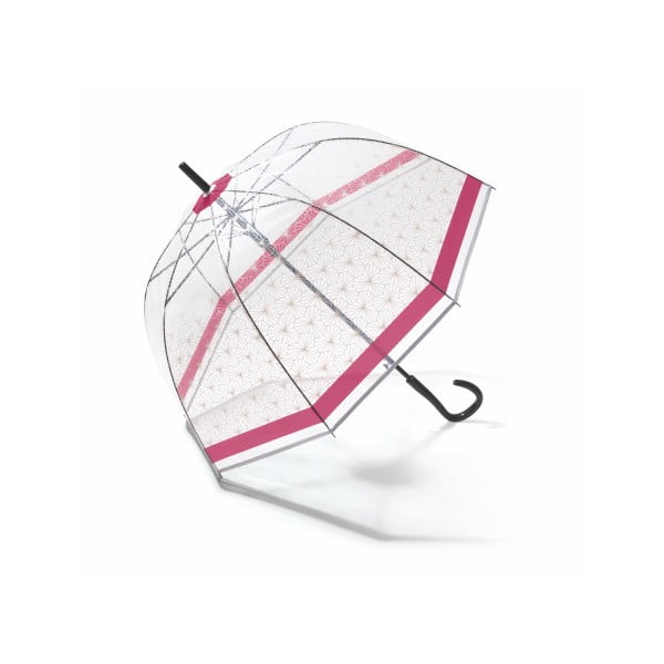 Прозрачен чадър с розови детайли, ⌀ 85 cm, Birdcage Symetric - Ambiance