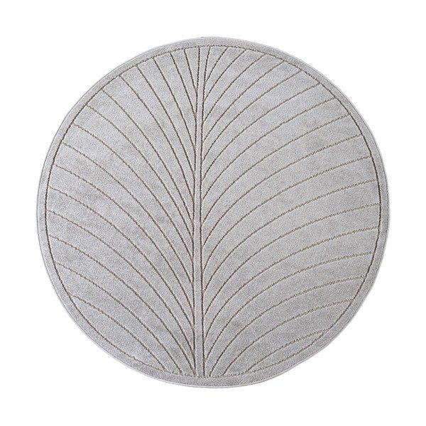 Кръгъл килим за открито и закрито в сребрист цвят ø 160 cm Nova 1204 – Ayyildiz Carpets