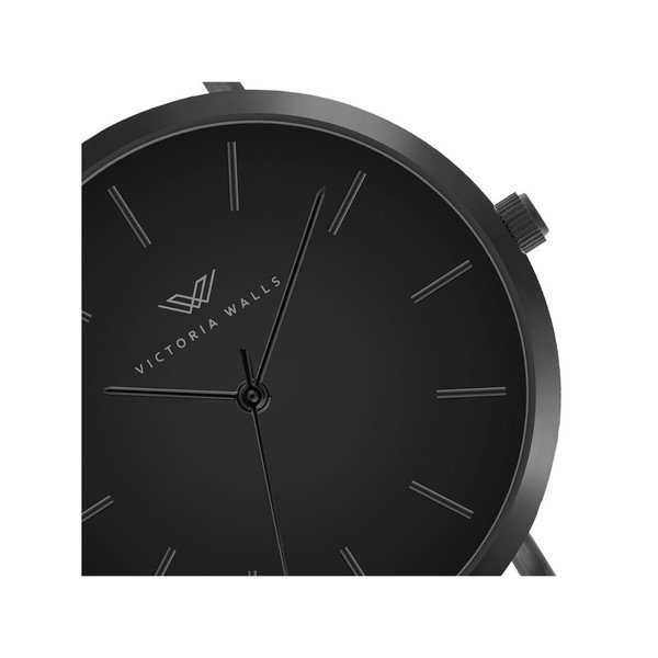 Černé dámské hodinky s řemínkem z chirurgické oceli Victoria Walls Negro-image-1