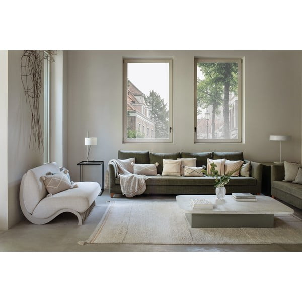 Кремав ръчно изработен памучен килим подходящ за пране 170x240 cm Bloom Natural – Lorena Canals-image-4