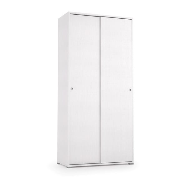 Bílá dvoudveřová šatní skříň Terraneo
