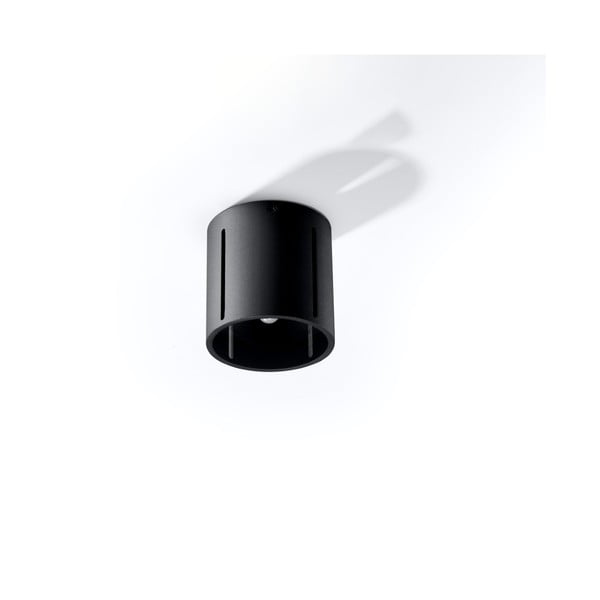 Черно осветително тяло за таван с метален абажур Vulco – Nice Lamps