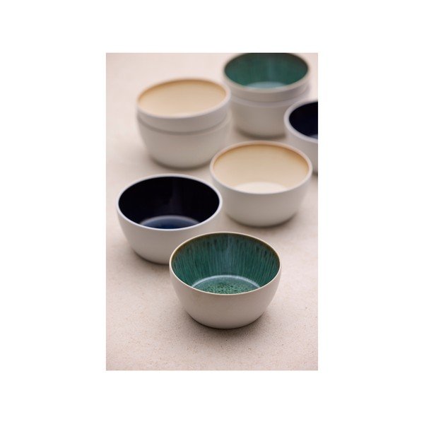 Бяла/зелена глинена купичка 400 ml Gastro White/Green – Bitz-image-4