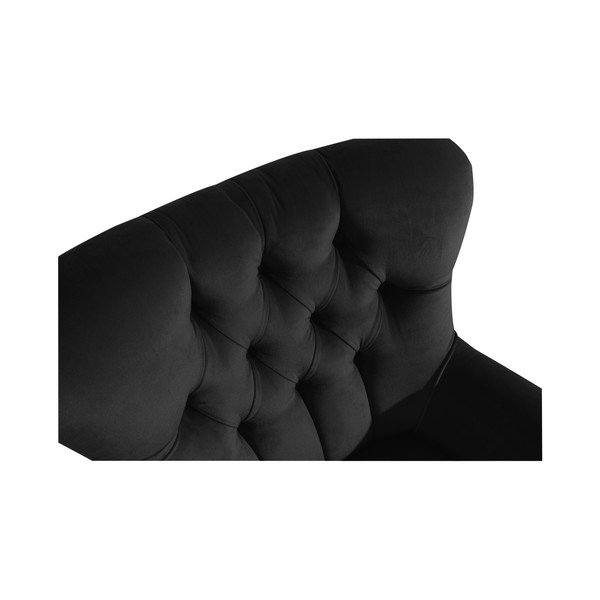 Černé křeslo Max Winzer Brandon Suede-image-1