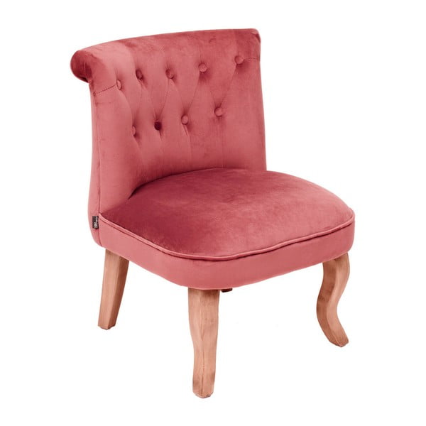Светло розово кадифено кресло Miloo Home Vanity - Milo Home