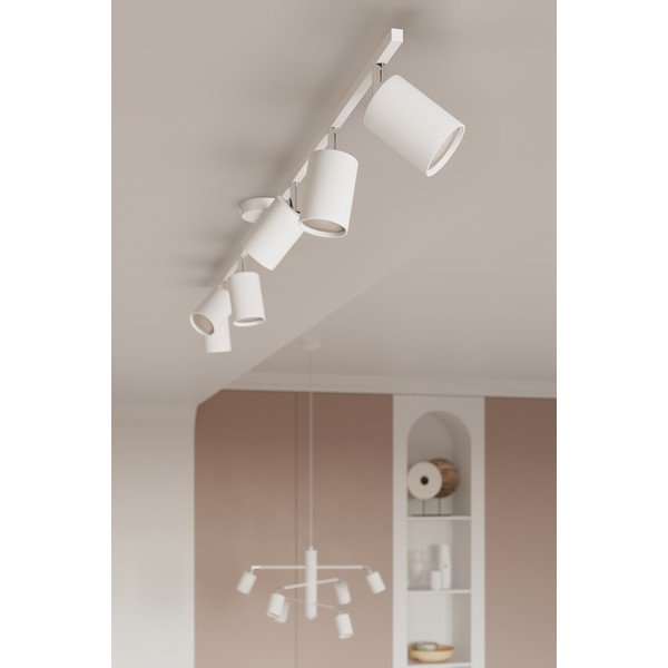 Бяло метално висящо осветително тяло Virta – Sollux-image-2