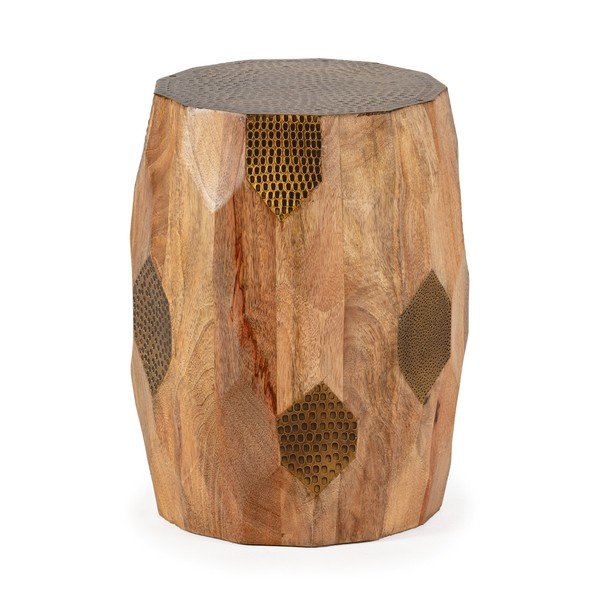 Кръгла странична масичка от масивно манго ø 29 cm Fabia – MOME-image-1