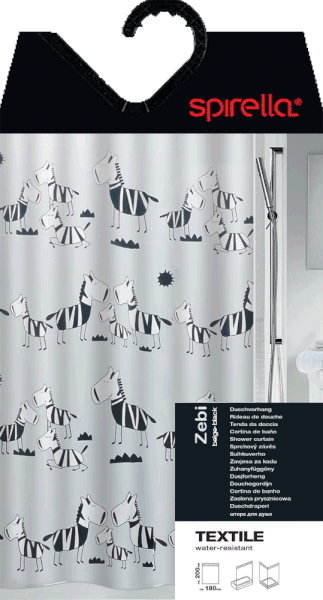 Завеса за душ 180x200 cm Zebi – Spirella-image-3
