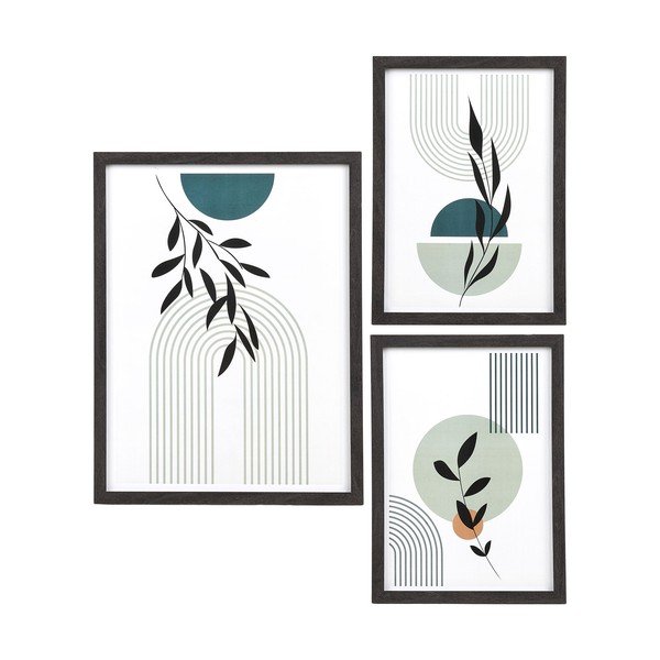 Черна рамка 3 бр. висяща 30x40 cm Aspen – House Nordic