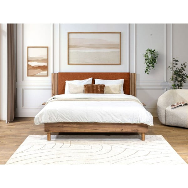 Оранжево двойно легло с включена подматрачна рамка 140x190 cm Lior – Bobochic Paris-image-1