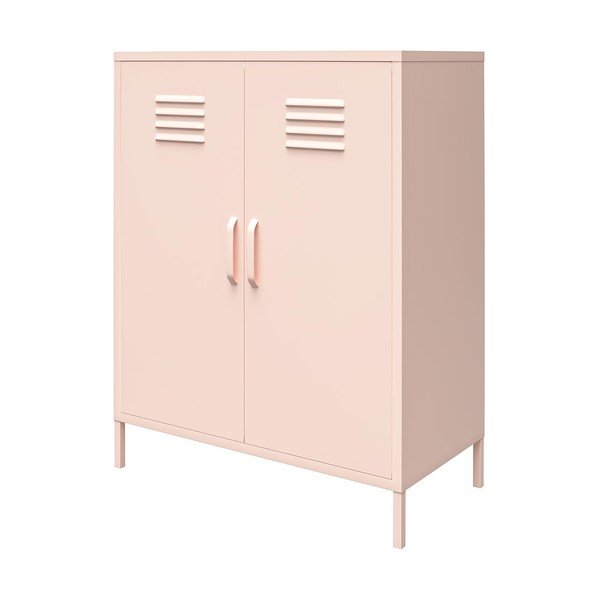 Розово метално шкафче 40x102x80 cm Mission District – Støraa-image-3