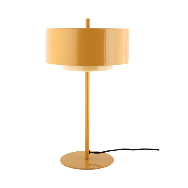 Метална настолна лампа в цвят жълта охра (височина 50 cm) Grato Anillo – Leitmotiv