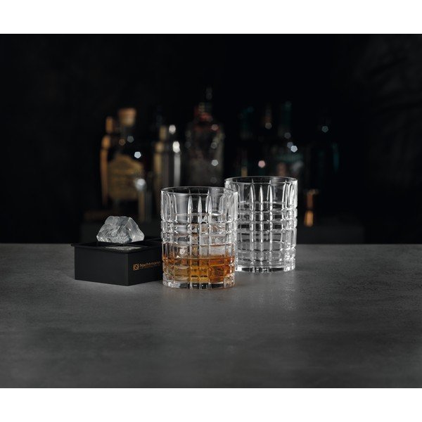 Комплект от 2 кристални чаши и ледогенератор Whiskey, 345 ml Square - Nachtmann-image-4