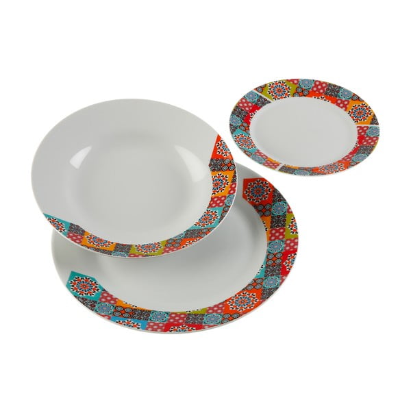 Комплект порцеланови чинии от 18 части Topkapi - Versa