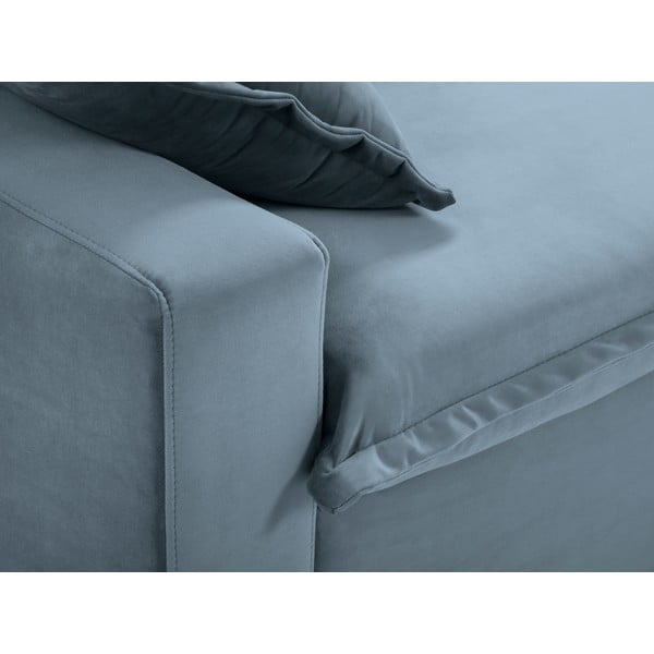 Светлосин разтегателен диван Mezzo - Kooko Home-image-1