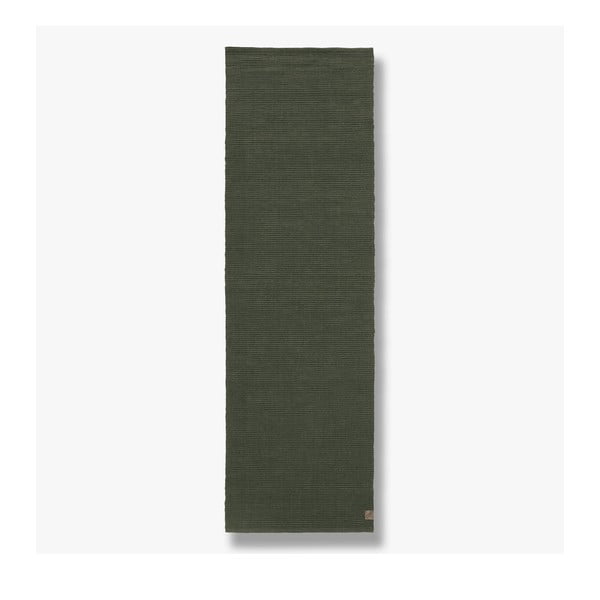 Килим от юта в тъмнозелен цвят 140x200 cm Ribbon - Mette Ditmer Denmark