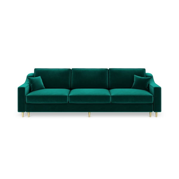 Зелен триместен разтегателен диван Marigold - Mazzini Sofas