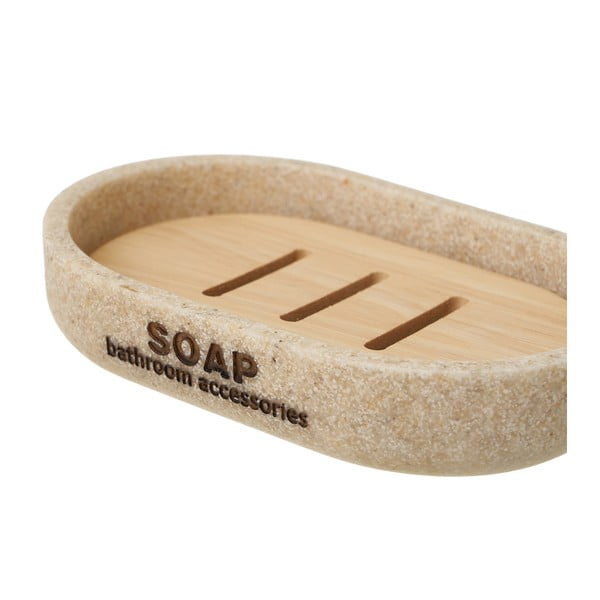 Комплект бежови аксесоари за баня - Casa Selección-image-2