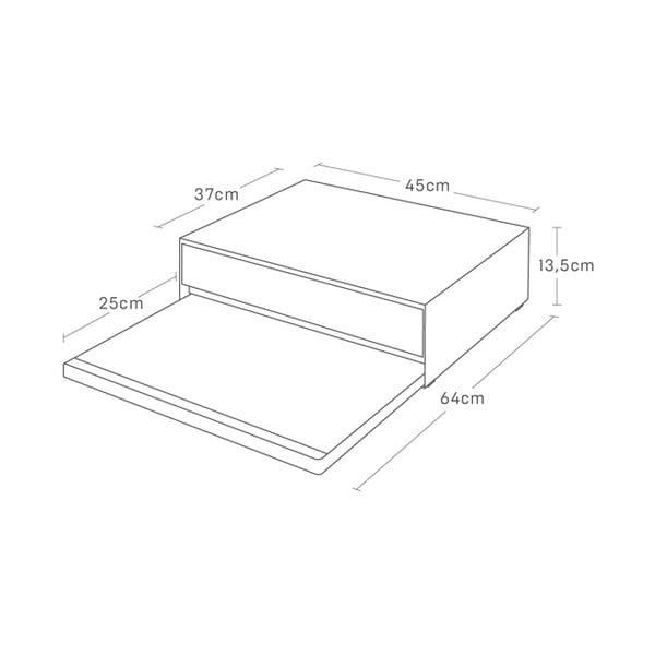 Метален допълнителен рафт Tower – YAMAZAKI-image-2