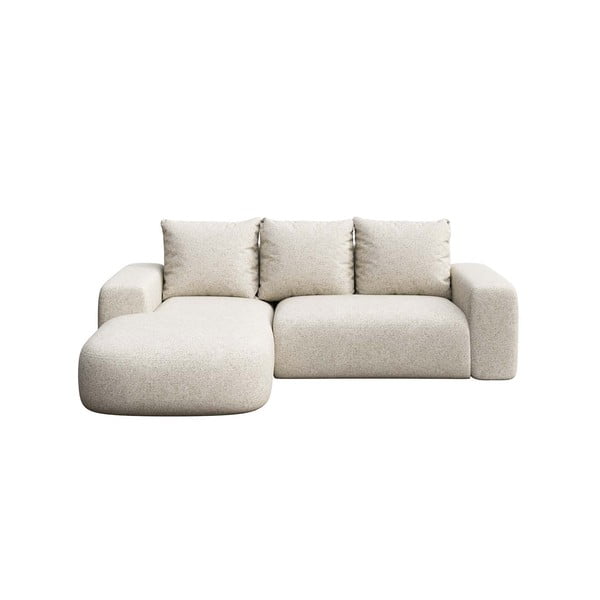 Кремав ъглов диван (ляв ъгъл) Feiro - MESONICA