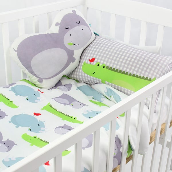 Dětské bavlněné povlečení na peřinu a polštář Mr. Fox Hippo, 100 x 120 cm-image-2