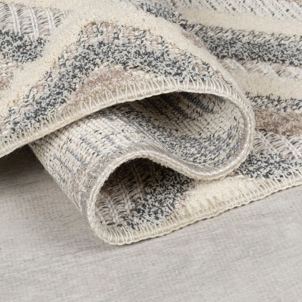 Сиво-бежов килим подходящ за пране 78x150 cm Beckett – Flair Rugs-image-2