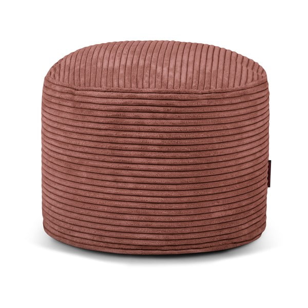 Пуф от рипсено кадифе в тухлен цвят Mini – SLOWDOWN