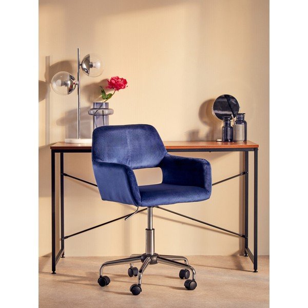 Син тапициран офис стол Brent – Premier Housewares-image-3