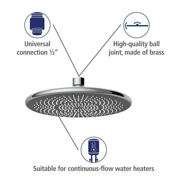 Душ глава ø 22,5 cm Water Saving - Wenko-image-4