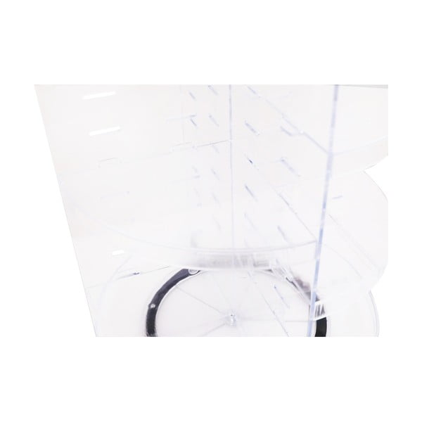 Прозрачен въртящ се пластмасов органайзер за козметика - Hermia-image-4