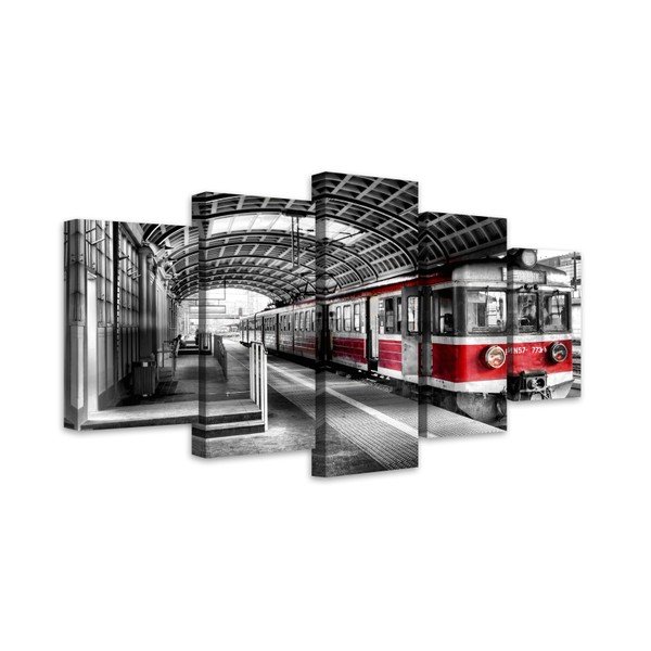 Картина от няколко части Pociag, 100 x 150 cm - Styler