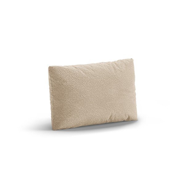 Бежова възглавница за диван от букле Poppy – Micadoni -image-1