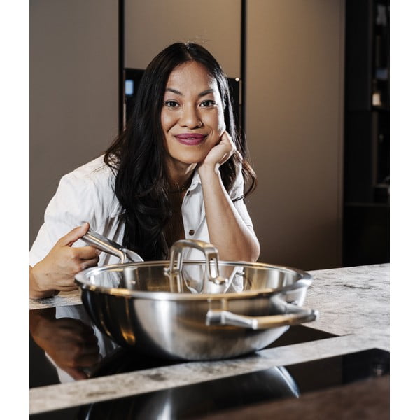 Уок тиган с капак от неръждаема стомана ø 30 cm Chili Ta – FABINI-image-1